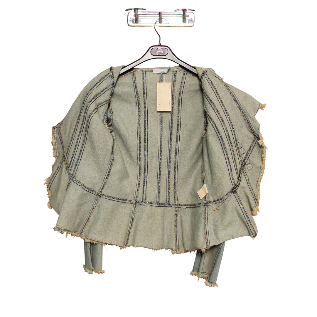 Pinko Giacca di Jeans Denim Taglia 42 Donna