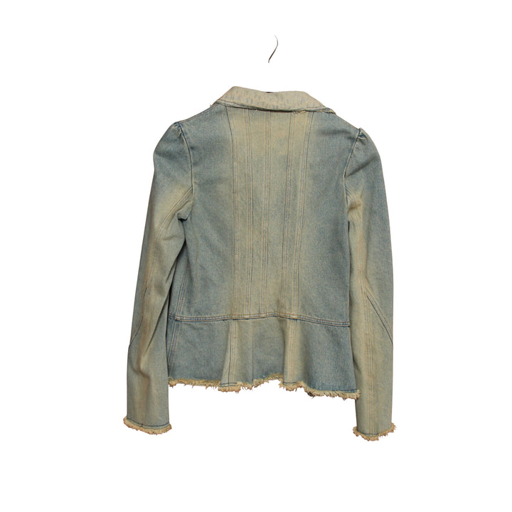 Pinko Giacca di Jeans Denim Taglia 42 Donna
