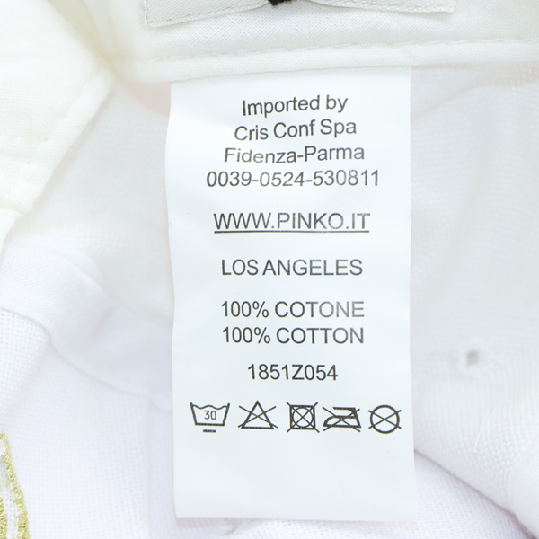 Pinko cappello bianco donna deadstock w/tags