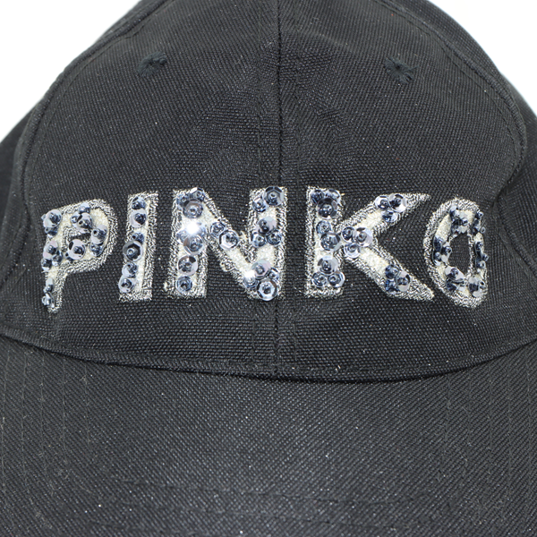 Pinko cappello nero donna deadstock w/tags