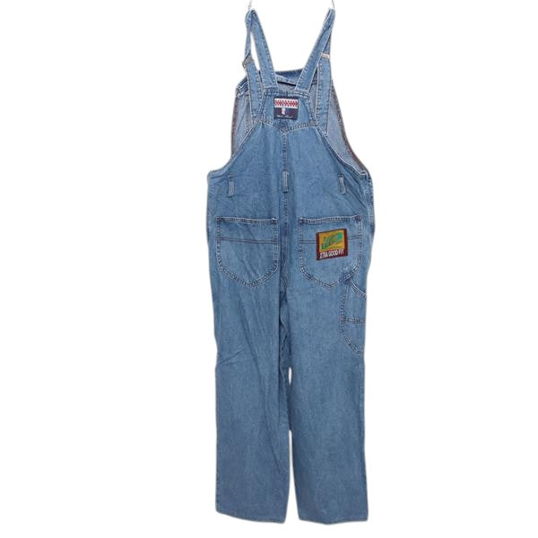 Pit Stop salopette di jeans denim taglia XL uomo