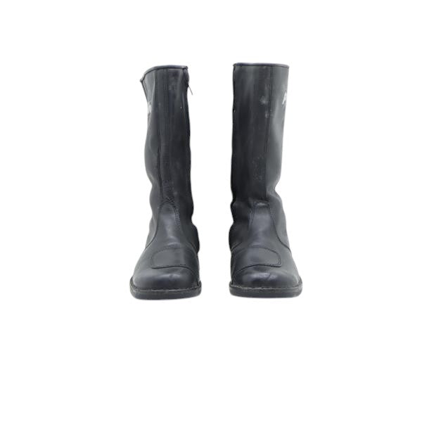 Polo Vintage stivaletto da moto nero in pelle numero 38 donna