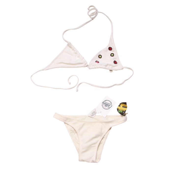 Posto Nove Costume Bikini Panna Taglia S Donna Deadstock w/Tags