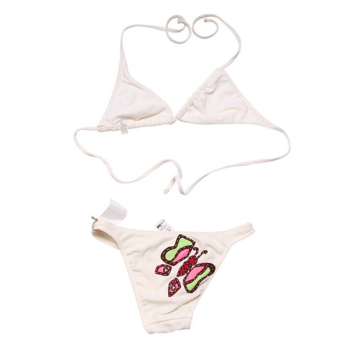 Posto Nove Costume Bikini Panna Taglia S Donna Deadstock w/Tags