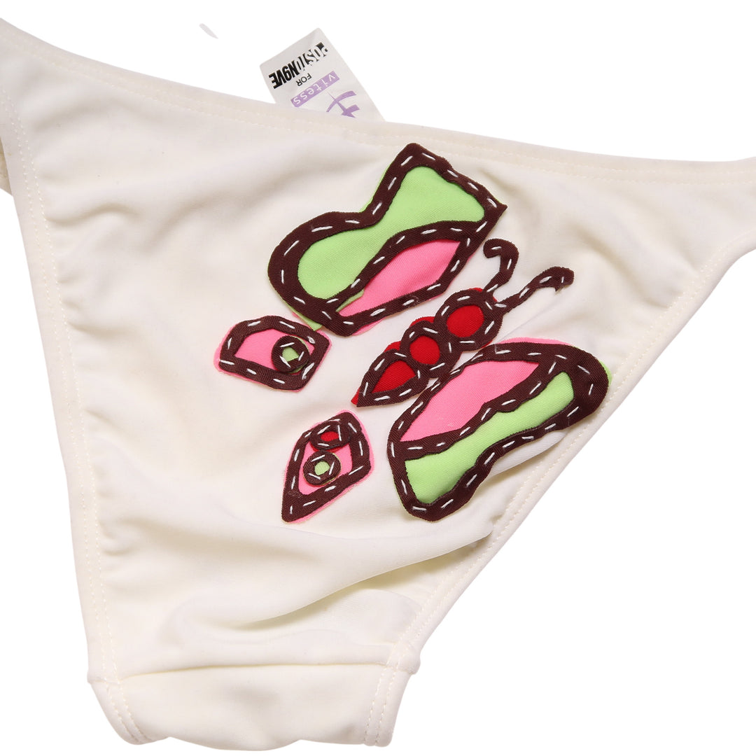 Posto Nove Costume Bikini Panna Taglia S Donna Deadstock w/Tags