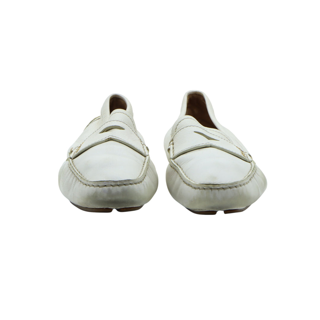 Prada Mocassino in Pelle Beige EU 39 Donna