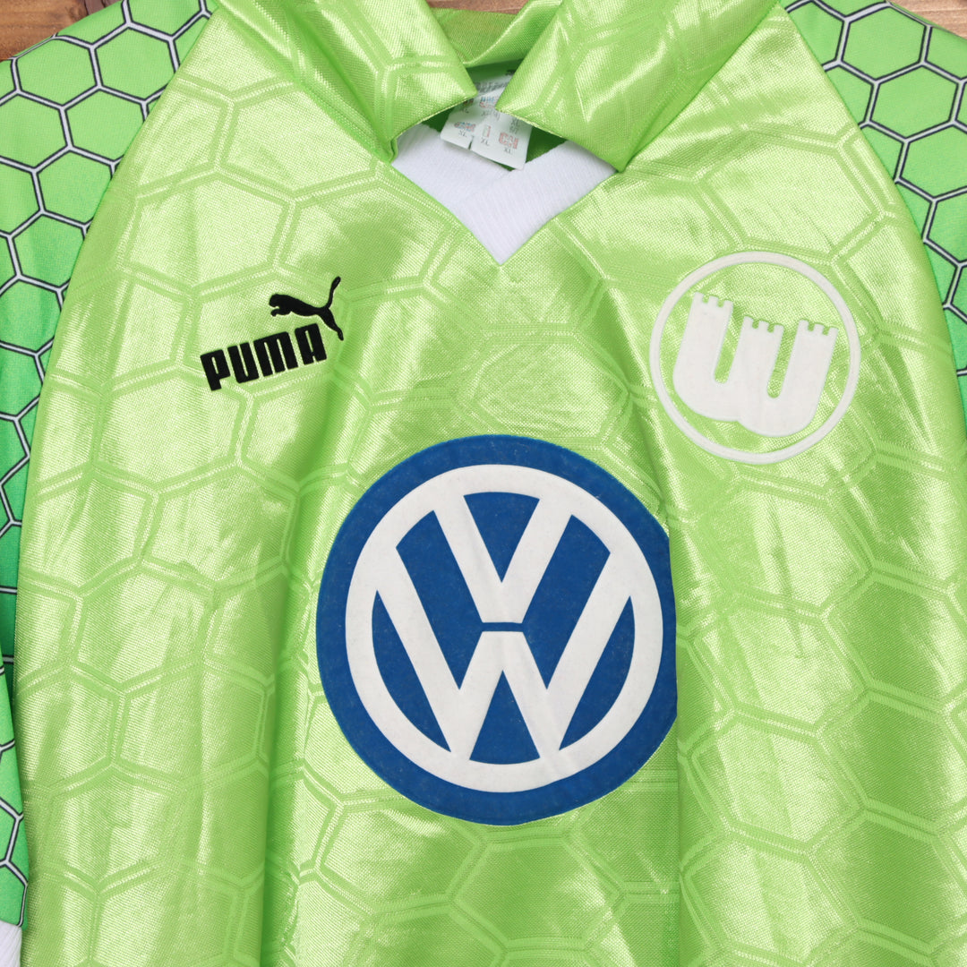 Puma Wolfsburg Maglia da Calcio Vintage Verde Taglia XL Uomo