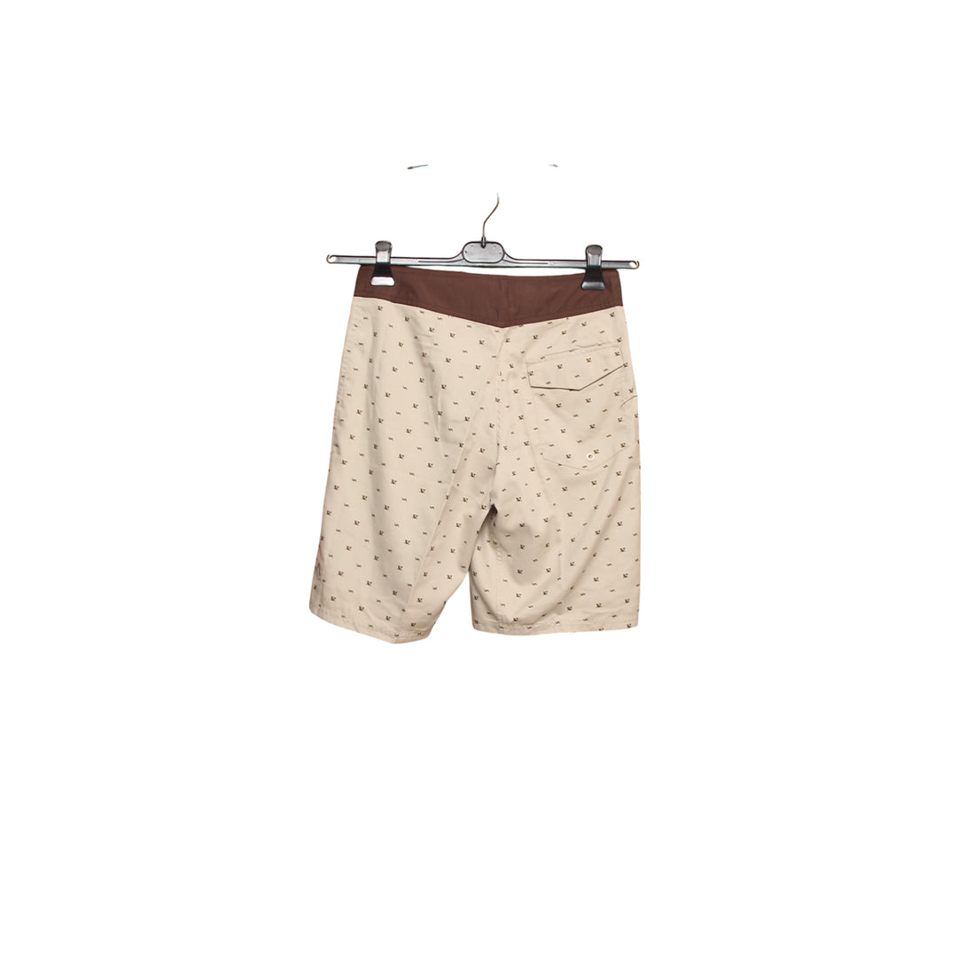RVCA Costume Bermuda Marrone W32 Uomo Deadstock w/Tags