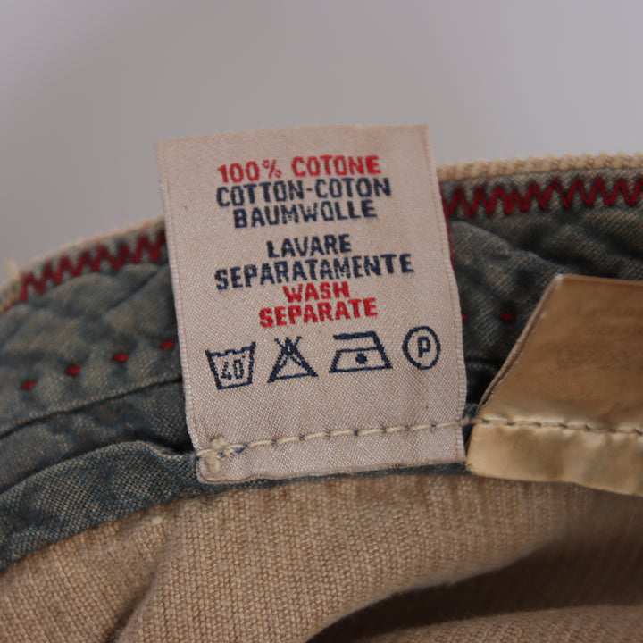 Reds W32 jeans work in velluto beige da uomo