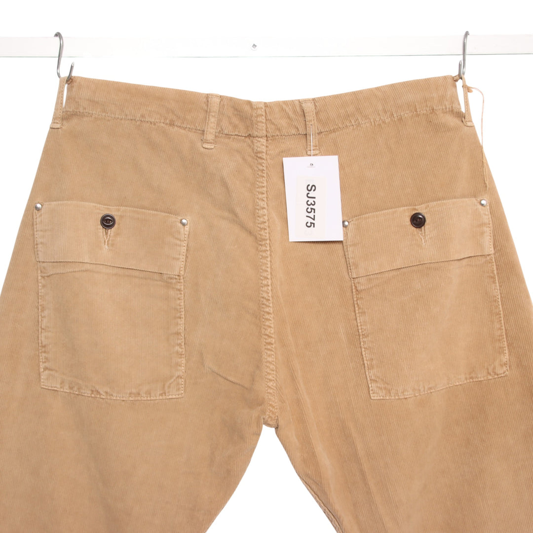 Reds W32 jeans work in velluto beige da uomo