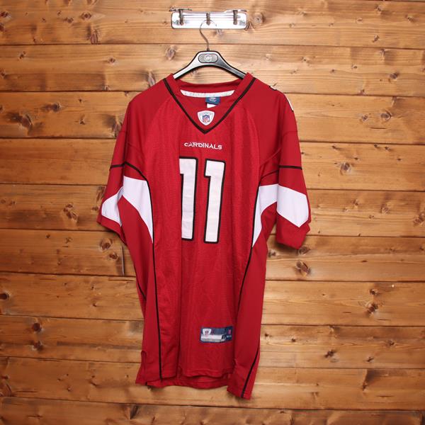 Reebok Arizona Cardinals maglia da footoball vintage bordeaux taglia 50 uomo made in Korea
