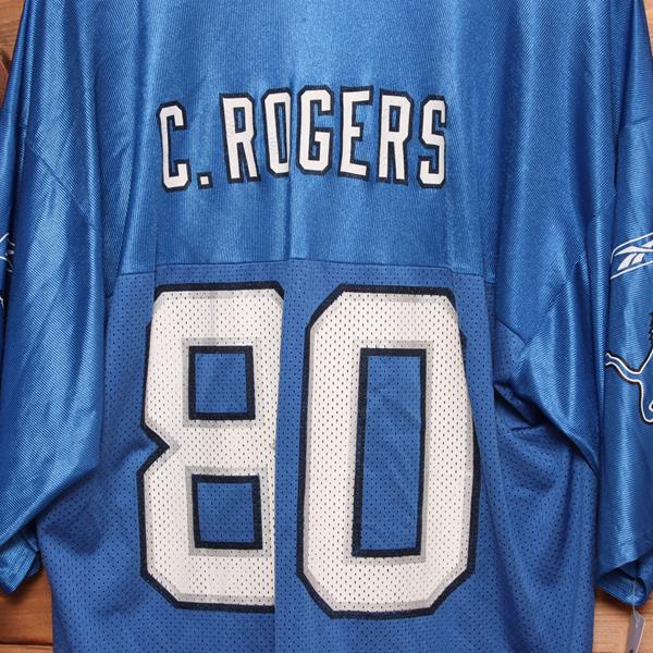 Reebok NFL Detroit Lions maglia da football vintage blu taglia L unisex