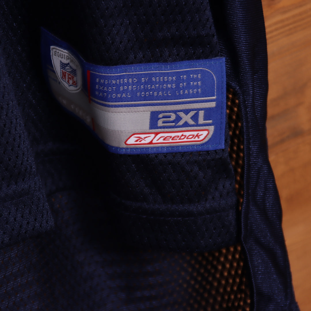 Reebok NFL Los Angeles Rams Maglia da Football Blu Taglia 2XL Uomo Made in Korea