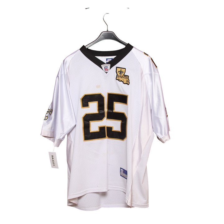 Reebok NFL New Orleans Saints Jersey Vintage Bianca Taglia 52 Uomo Made in Korea