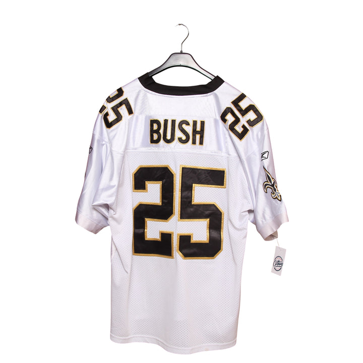 Reebok NFL New Orleans Saints Jersey Vintage Bianca Taglia 52 Uomo Made in Korea