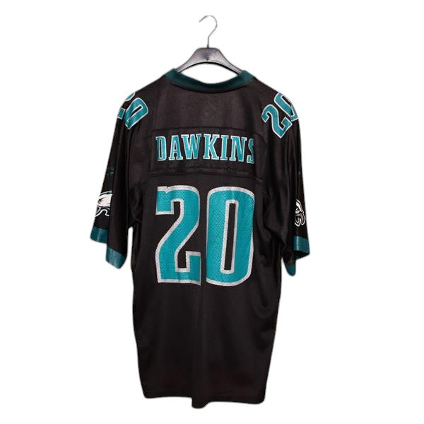 Reebok Philadelphia Eagles maglia da footoball nero e verde taglia L uomo made in Korea