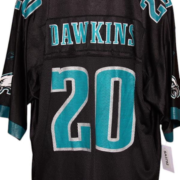 Reebok Philadelphia Eagles maglia da footoball nero e verde taglia L uomo made in Korea