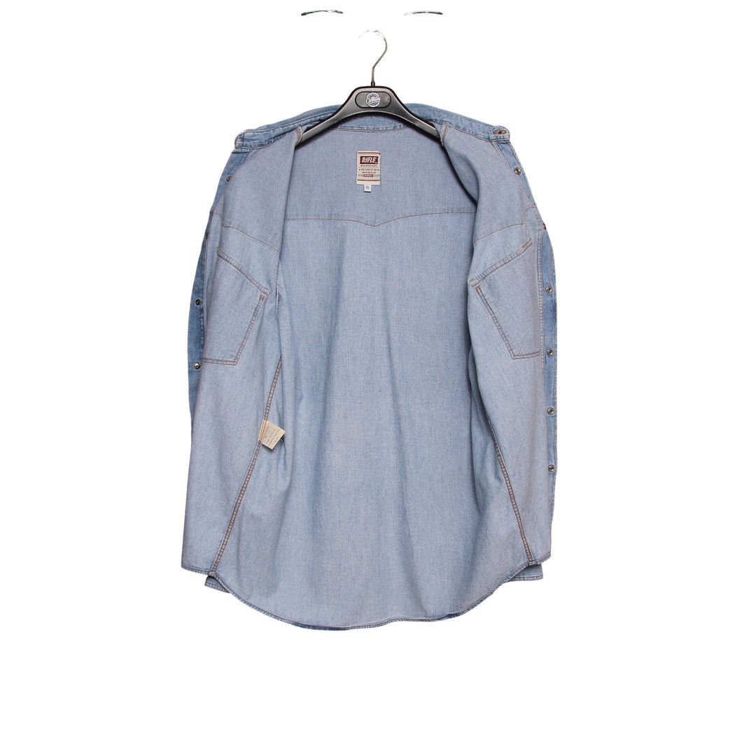 Rifle Camicia di Jeans Denim Taglia S Uomo