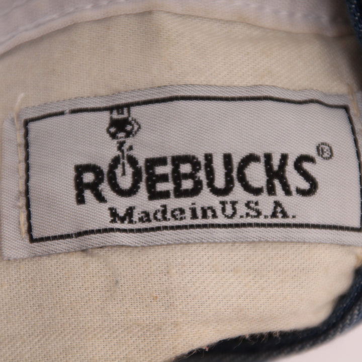 Roebucks by Sears Salopette di Jeans Denim Taglia L Uomo Made in USA