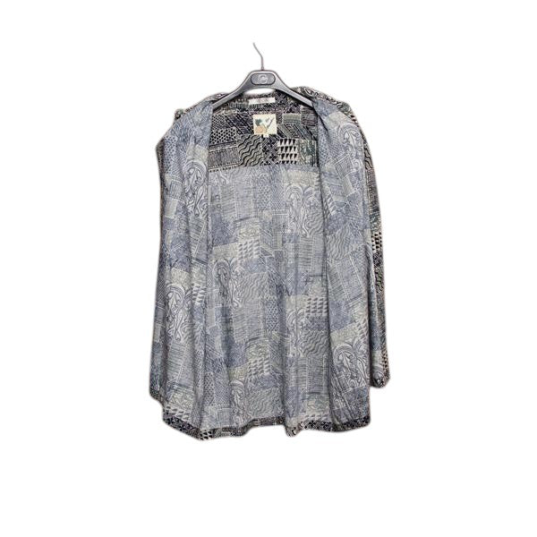 Ron Chereskin camicia hawaiana blu e beige taglia M uomo made in Korea