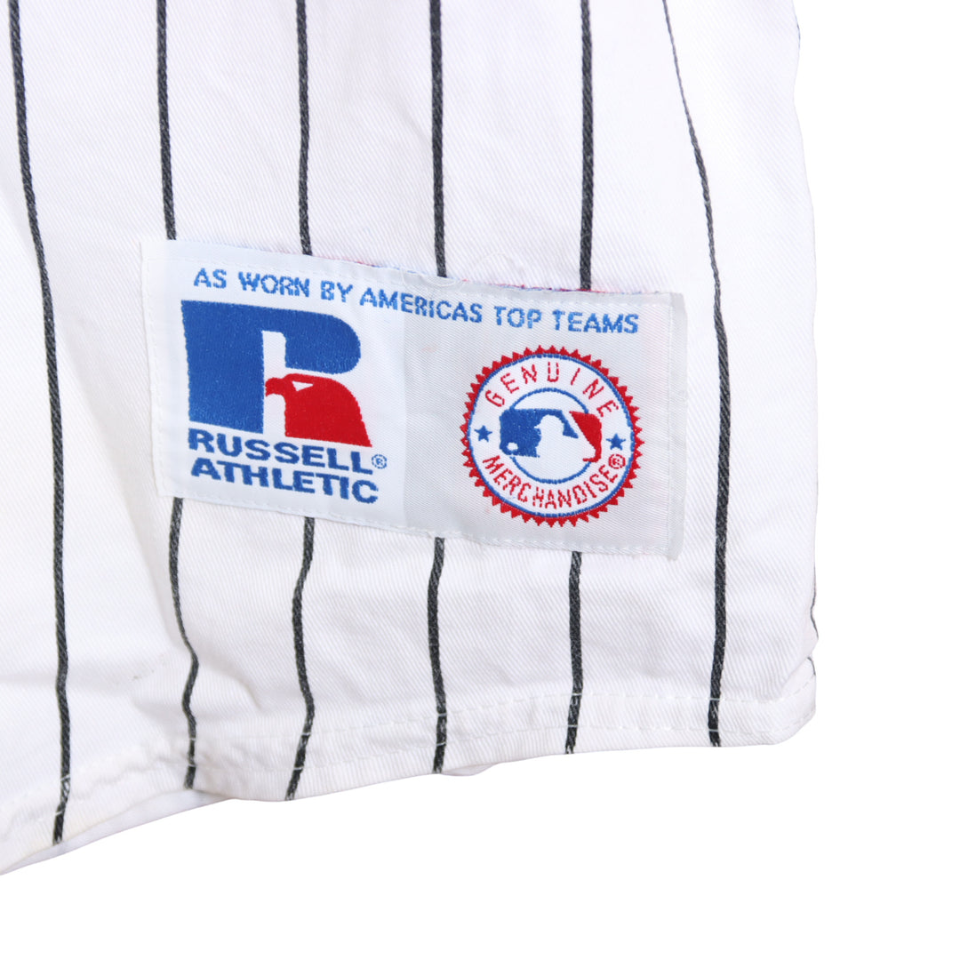 Russel Chicago White Sox Maglia da Baseball Vintage Bianca Taglia L Uomo Made in USA