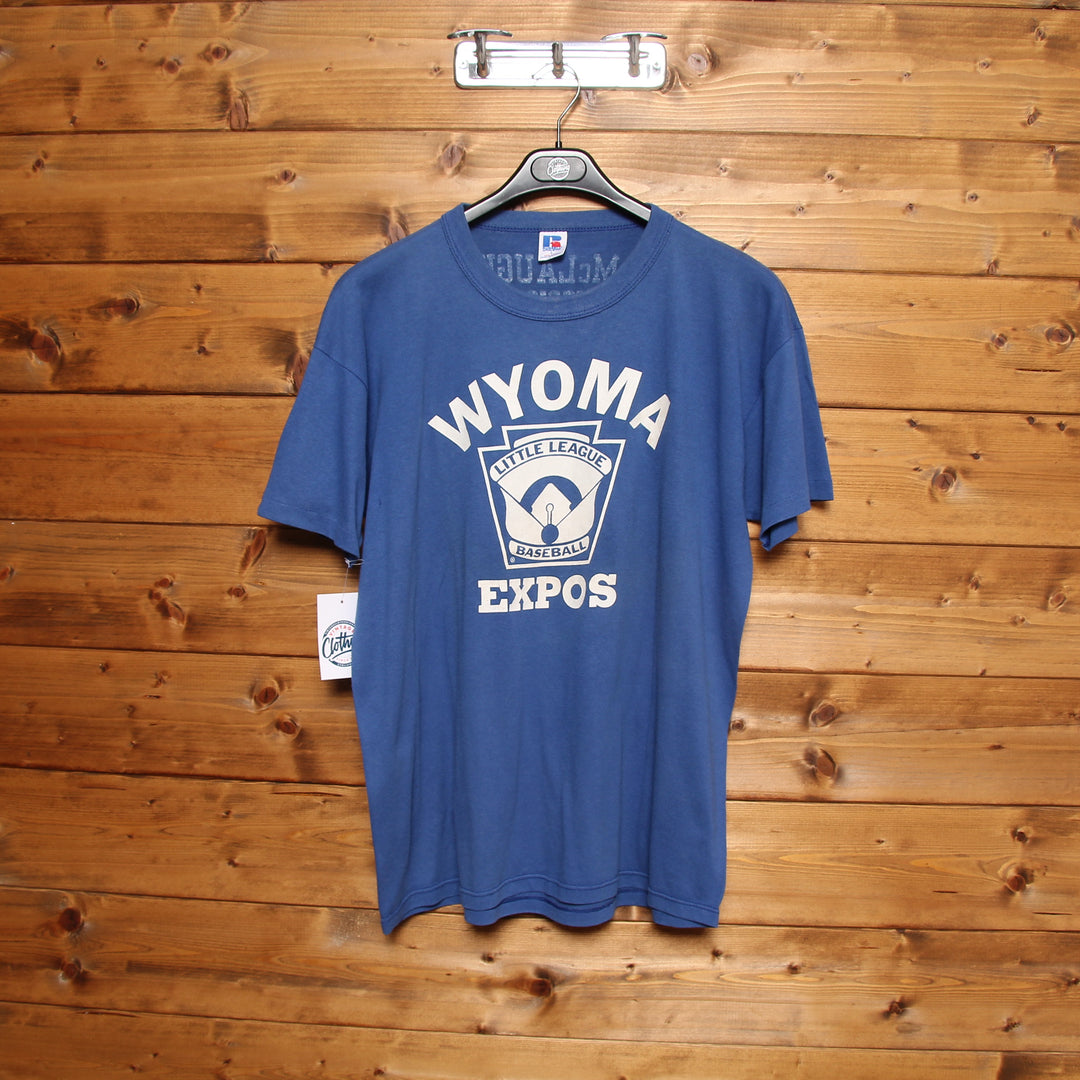 Russell Athletic T-Shirt Blu Taglia L Uomo Made in USA