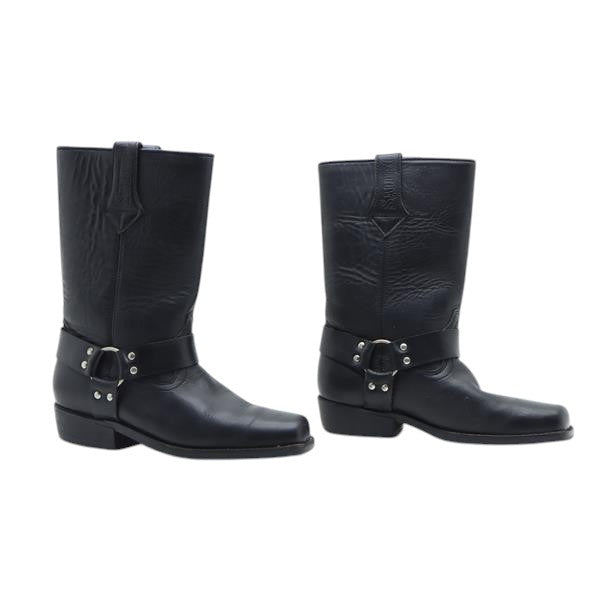 Saluro stivali frye nero in pelle donna
