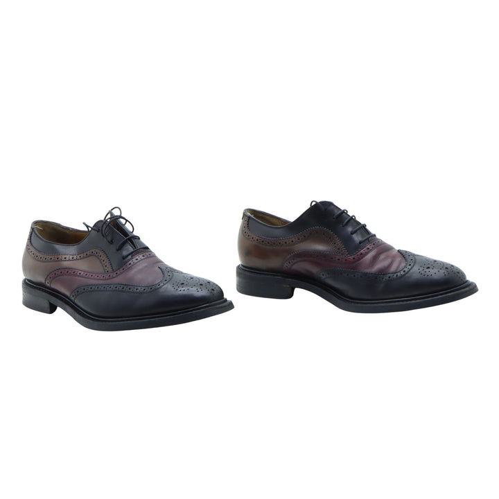 Salvatore Ferragamo Scarpa Classica Marrone e Nero EU 41 Uomo