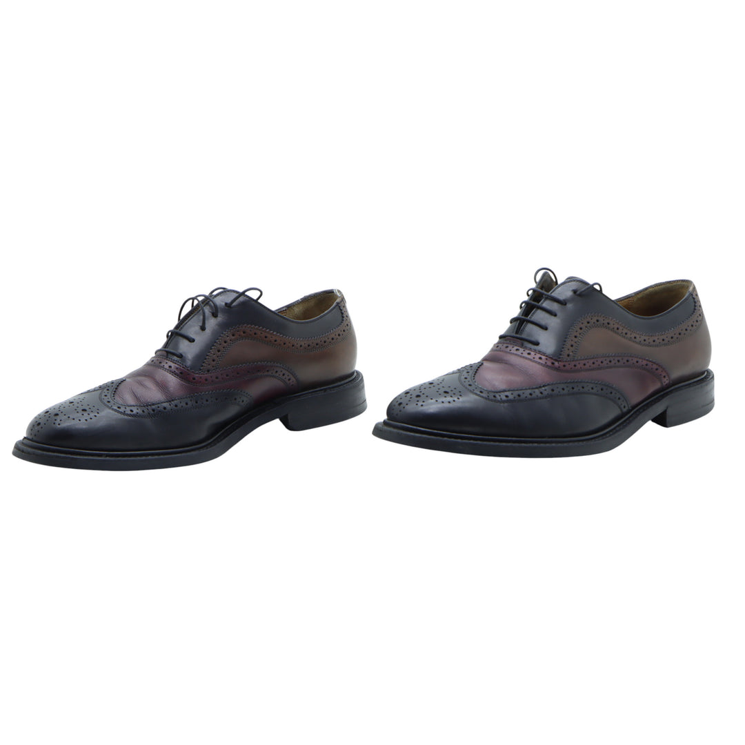 Salvatore Ferragamo Scarpa Classica Marrone e Nero EU 41 Uomo