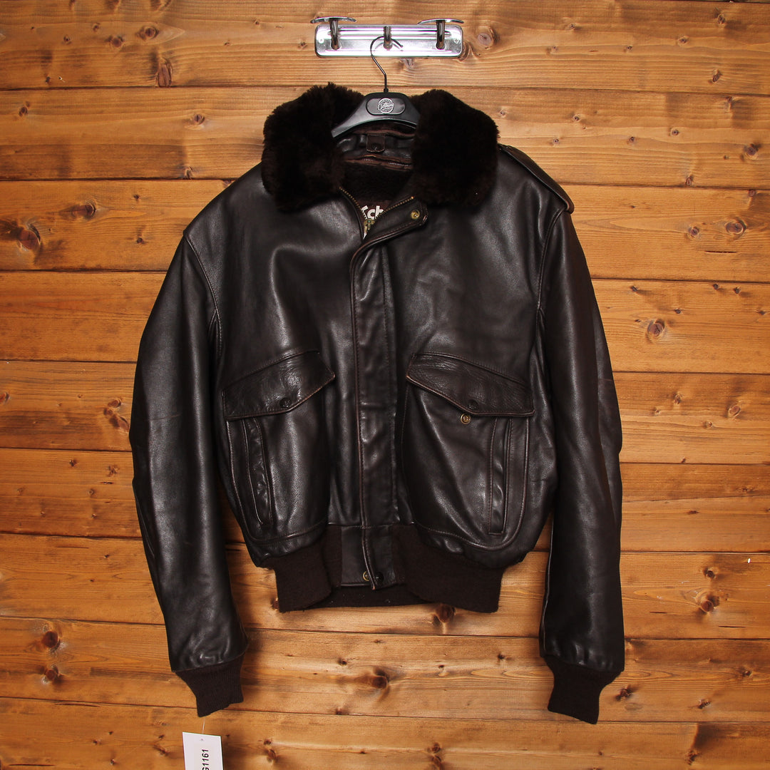 Pelle Vintage Giubbotto Schott Aviatore Giacca Pelle Schott Giubbotto Pilota Pelle Aviatore Bomber In