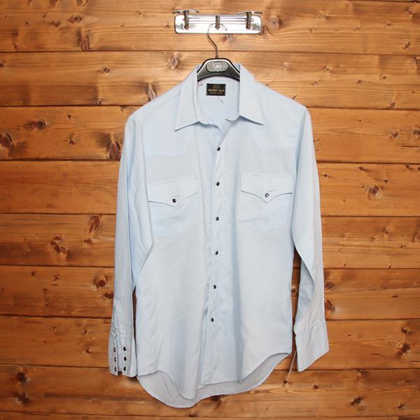 Sears Western Wear camicia vintage azzurra taglia M uomo