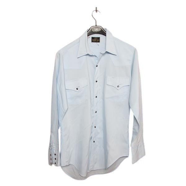 Sears Western Wear camicia vintage azzurra taglia M uomo