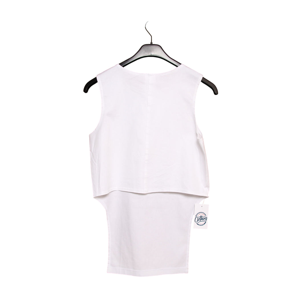 Sed Etiam Crop Top Bianca Taglia XS Donna Deadstock w/Tags