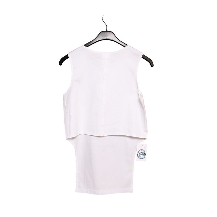 Sed Etiam Crop Top Bianca Taglia XS Donna Deadstock w/Tags