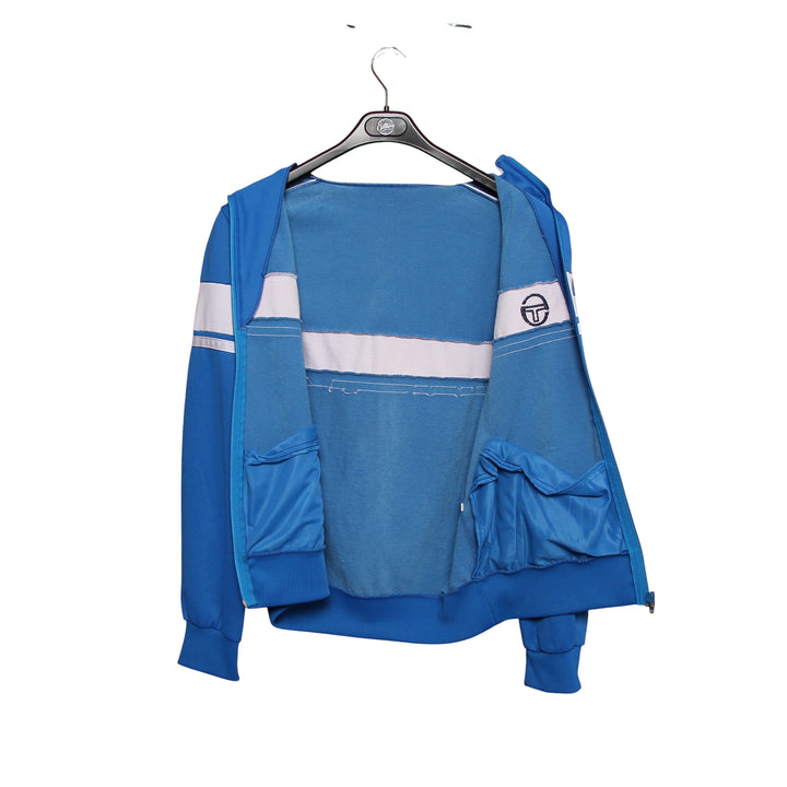 Sergio Tacchini McEnroe 1984 Track Top Vintage Blu e Bianco Taglia 46 Uomo