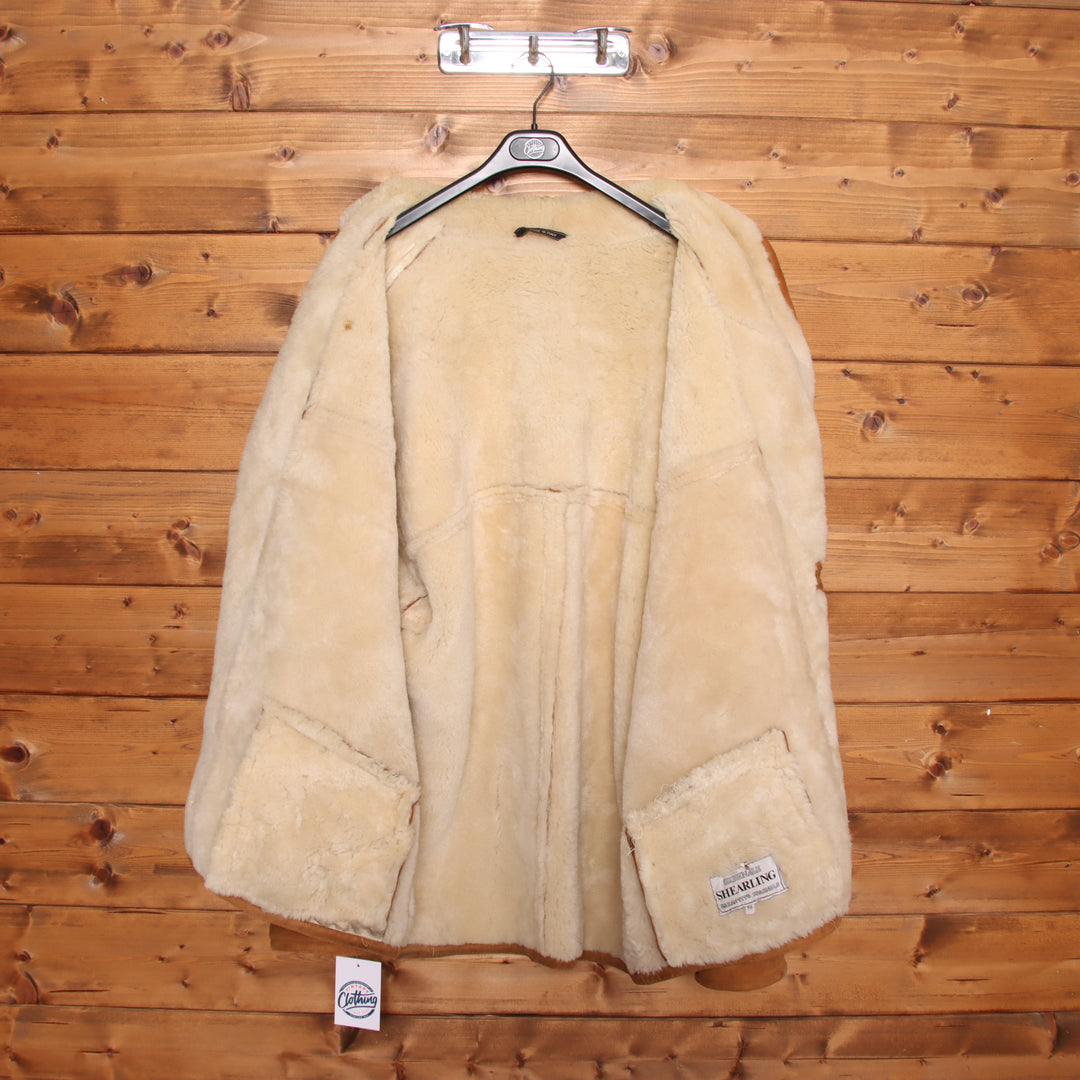 Shearling Montone Vintage Beige Taglia 56 Uomo