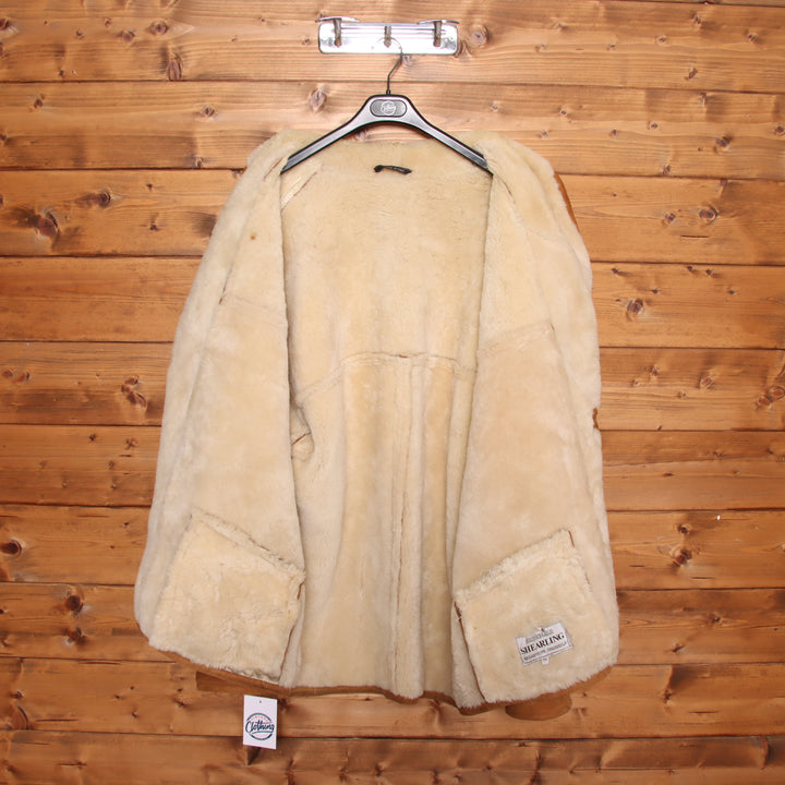 Shearling Montone Vintage Beige Taglia 56 Uomo