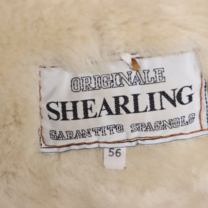 Shearling Montone Vintage Beige Taglia 56 Uomo