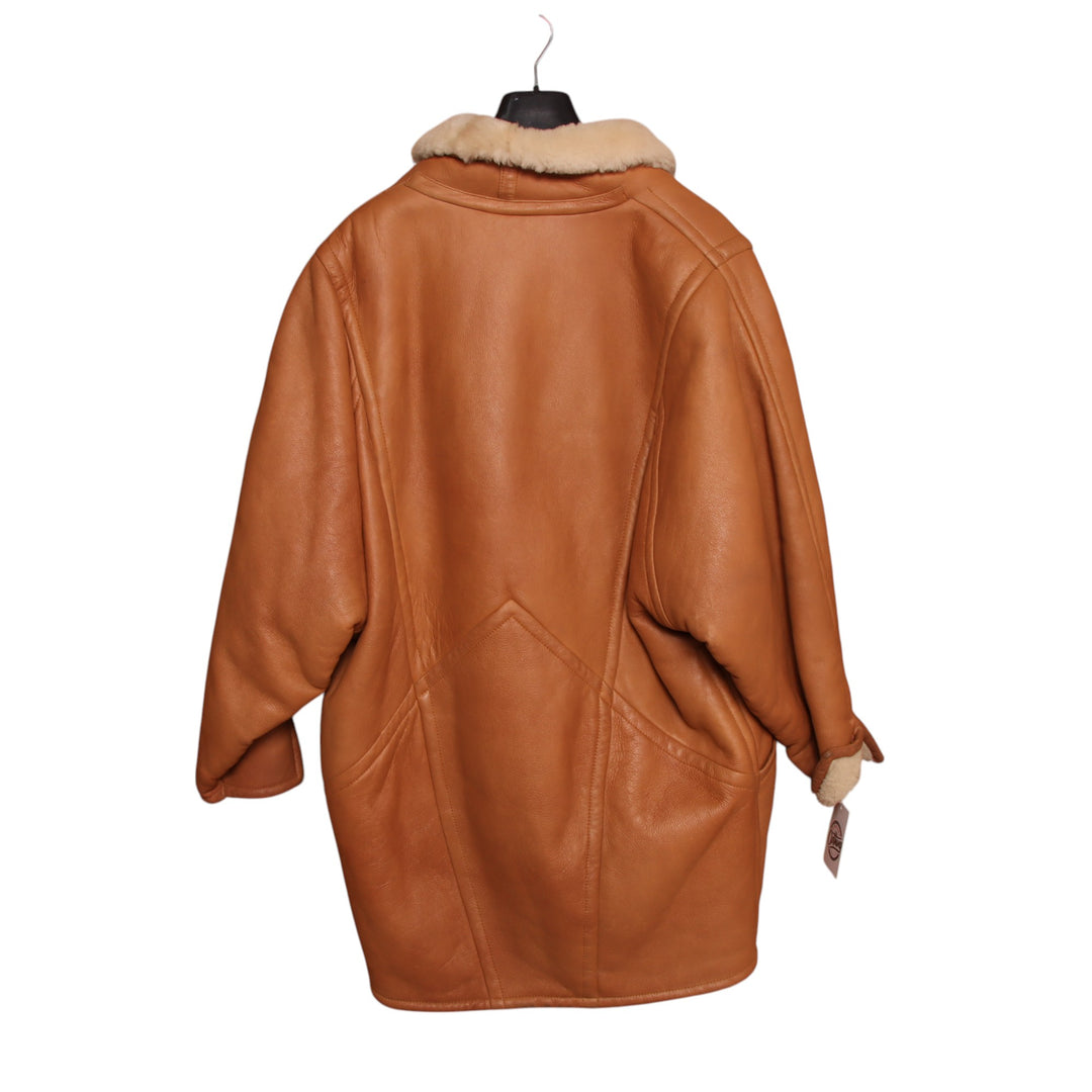 Shearling montone vintage marrone taglia 40 unisex