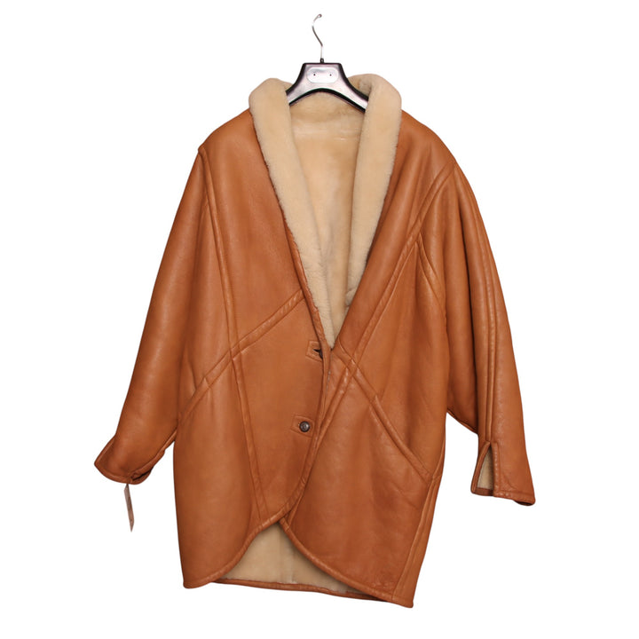 Shearling montone vintage marrone taglia 40 unisex