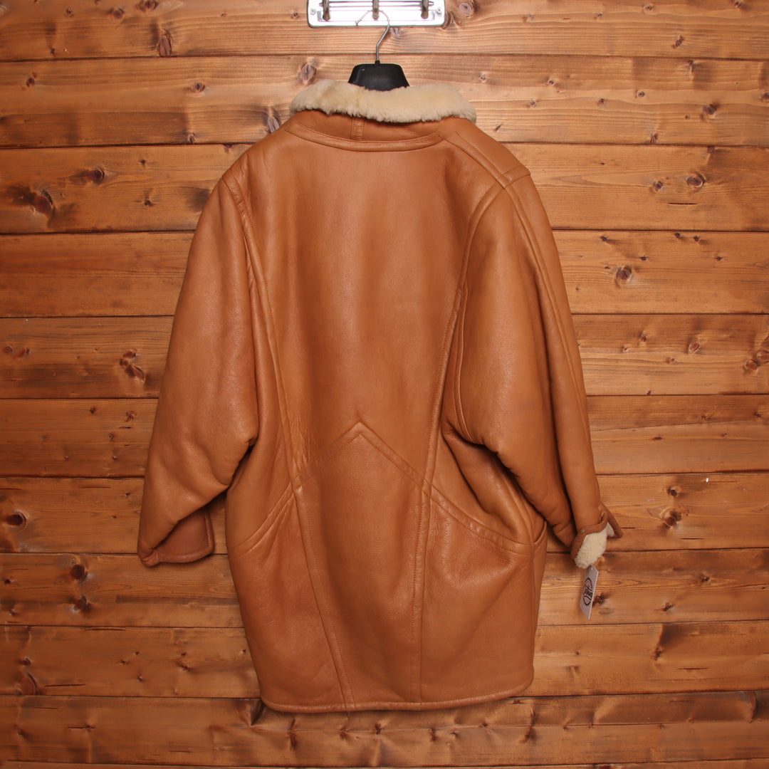 Shearling montone vintage marrone taglia 40 unisex