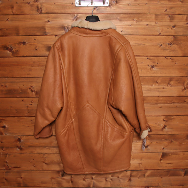 Shearling montone vintage marrone taglia 40 unisex