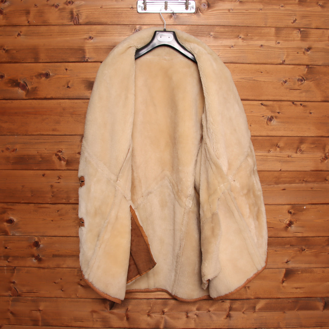 Shearling montone vintage marrone taglia 40 unisex