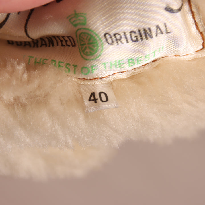 Shearling montone vintage marrone taglia 40 unisex