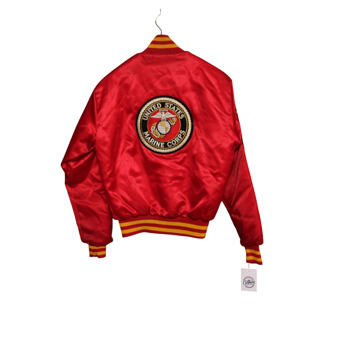 Soffe Jackets USMC Marine Varsity Jacket Vintage Rosso Taglia S Unisex Made in USA