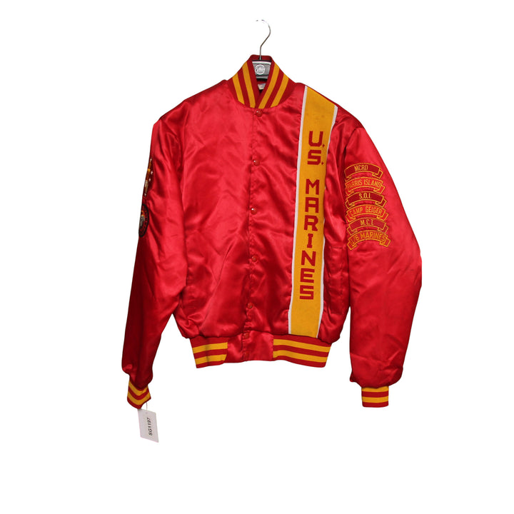 Soffe Jackets USMC Marine Varsity Jacket Vintage Rosso Taglia S Unisex Made in USA