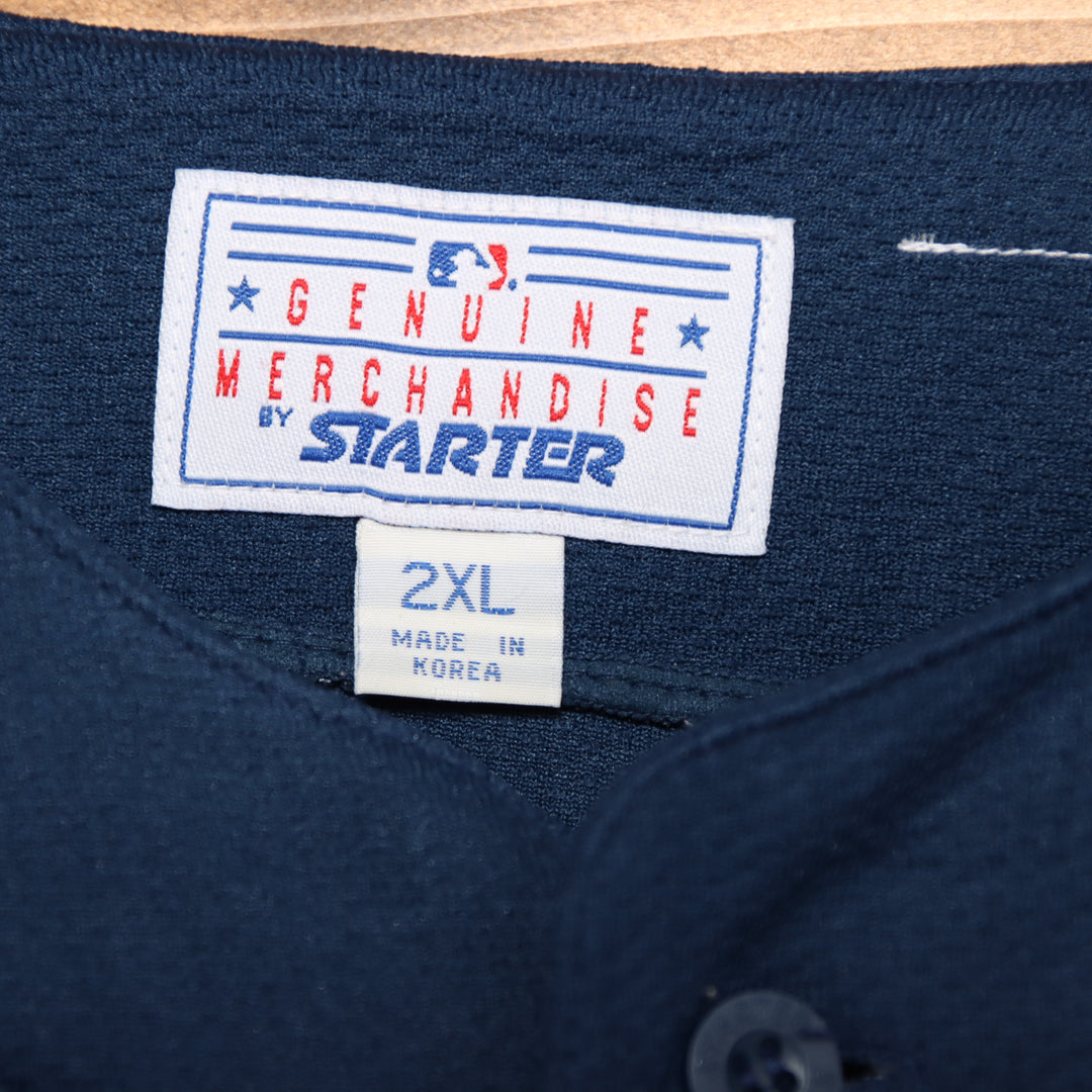 Starter New York Yankees Maglia da Baseball Blu Taglia 2XL Uomo Made in Korea