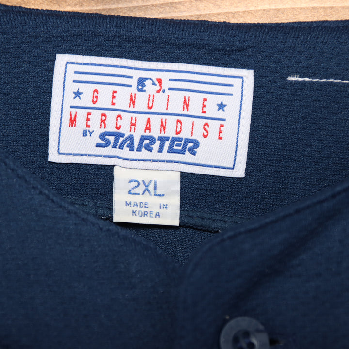Starter New York Yankees Maglia da Baseball Blu Taglia 2XL Uomo Made in Korea