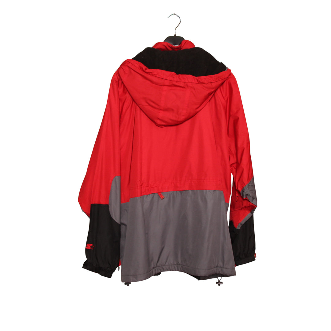 Starter Giacca Vintage Nera e Rossa Taglia XL Uomo