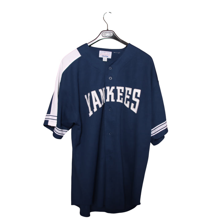 Starter New York Yankees Maglia da Baseball Blu Taglia 2XL Uomo Made in Korea
